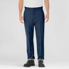Dickies Men's Big & Tall Relaxed Straight Fit Flannel-lined Twill Work Pants- Navy (blue)