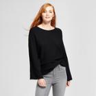 Cliche Women's Front Seam Pullover Sweater - Clich Black