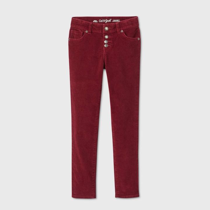 Girls' Skinny Corduroy Jeans - Cat & Jack Burgundy