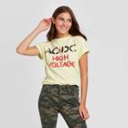 Women's Ac/dc High Voltage Short Sleeve Boyfriend Graphic T-shirt (juniors') - Yellow