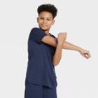 Petiteboys' Short Sleeve Performance T-shirt - All In Motion Navy Xs, Girl's, Blue
