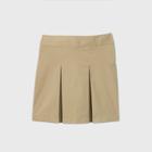 Girls' Stretch Uniform Pleated Twill Skorts - Cat & Jack Beige