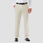 Haggar Men's Cool 18 Pro Classic Fit Flat Front Casual Pants - String