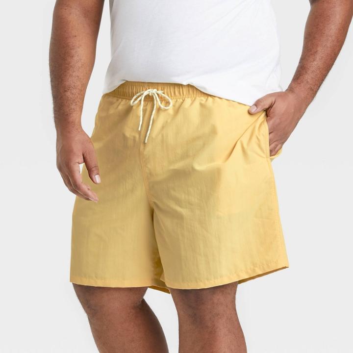 Men's 7 Ciao Swim Trunks - Goodfellow & Co Yellow