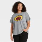Nickelodeon Women's Plus Size All That Short Sleeve Graphic T-shirt - Gray