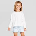 Oshkosh B'gosh Toddler Girls' Long Sleeve Blouse - White