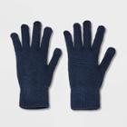 Men's Classic Knit Touch Gloves - Goodfellow & Co Navy Blue