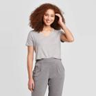 Women's Short Sleeve Scoop Neck T-shirt - A New Day Light Heather Gray Xs, Women's, Light Grey Gray