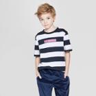 Boys' Short Sleeve Stripe T-shirt - Art Class Navy/white