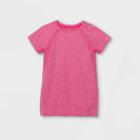 Girls' Short Sleeve Seamless T-shirt - All In Motion Fuchsia