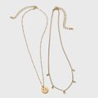Girls' Initial M Necklace - Art Class Gold