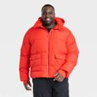 Men's Big Heavy Puffer Jacket - All In Motion Orange