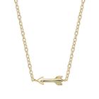 Target Women's Sterling Silver Arrow Station Necklace - Gold