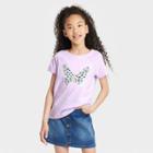 Girls' Flip Sequin Short Sleeve T-shirt - Cat & Jack Lilac
