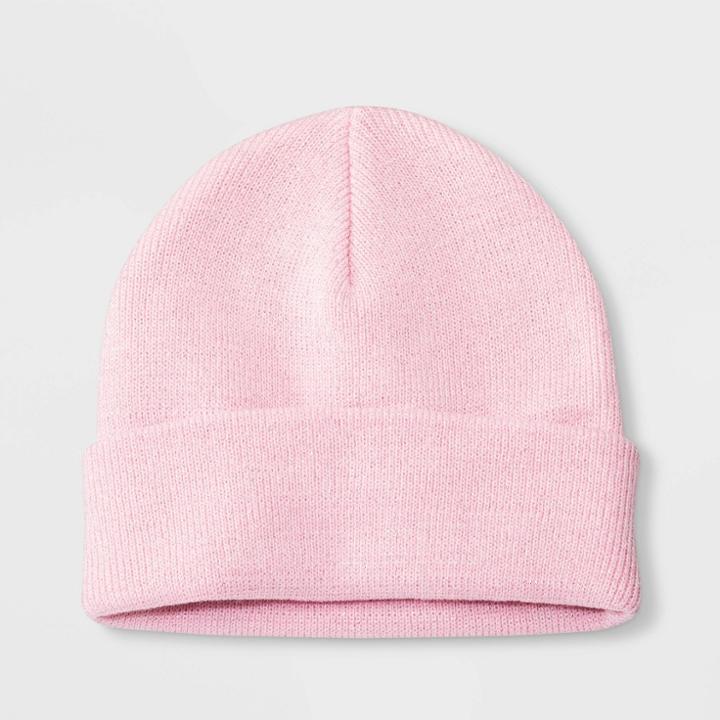 Girls' Hat - Cat & Jack Pink One Size, Fun Pink