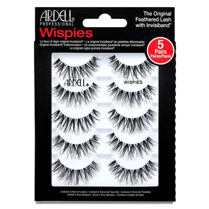 Ardell Eyelash Wispies Multipack Black - 5ct, Adult Unisex