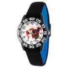 Boys' Disney Moana And Maui Black Plastic Time Teacher Watch - Black And Blue