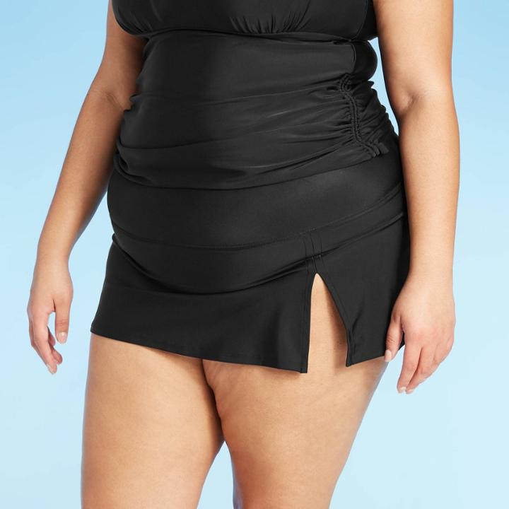 Women's Plus Size Swim Skirtini - Kona Sol Black