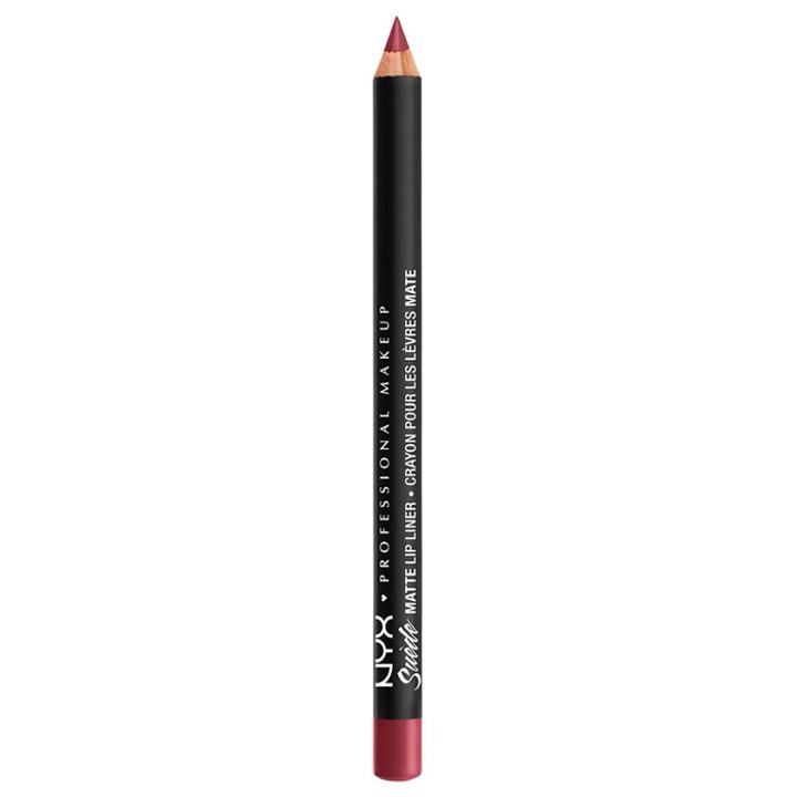 Nyx Professional Makeup Suede Matte Lip Liner Cherry Skies - 0.16oz, Adult Unisex, Red
