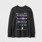 Boys' Long Sleeve Holiday Gaming Graphic T-shirt - Cat & Jack Black