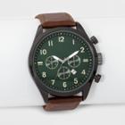 Target Men's Strap Watch With Contrast Dial - Goodfellow & Co Brown, Gunmetal