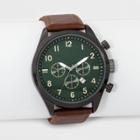 Target Men's Strap Watch With Contrast Dial - Goodfellow & Co Brown, Gunmetal