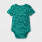 Baby Boys' Dino Short Sleeve Bodysuit - Cat & Jack Jade Newborn, Green