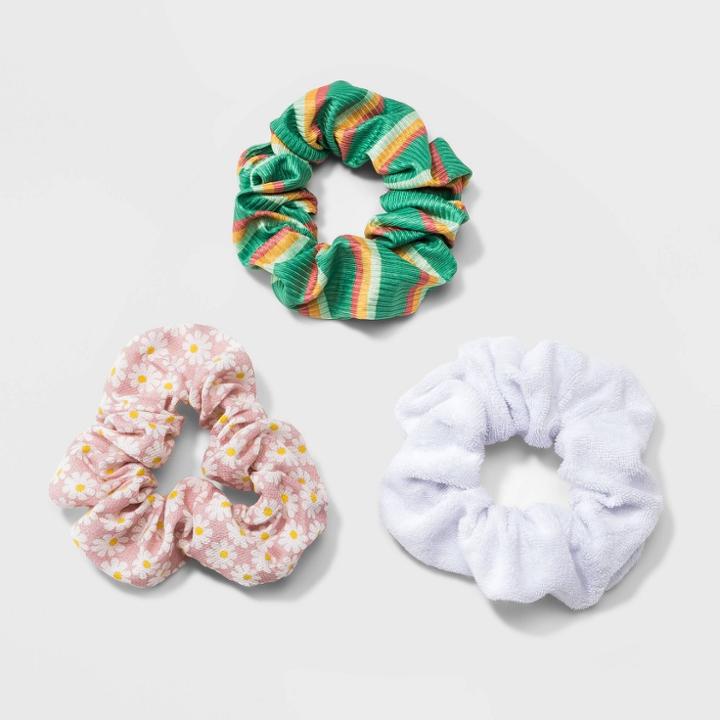 Daisy Stripe Hair Twister Set 3pc - Wild Fable