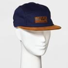 Men's Nasa Flat Brim With Suede Hat - Navy Blue