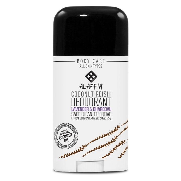 Alaffia Lavender & Charcoal Coconut Reishi Deodorant