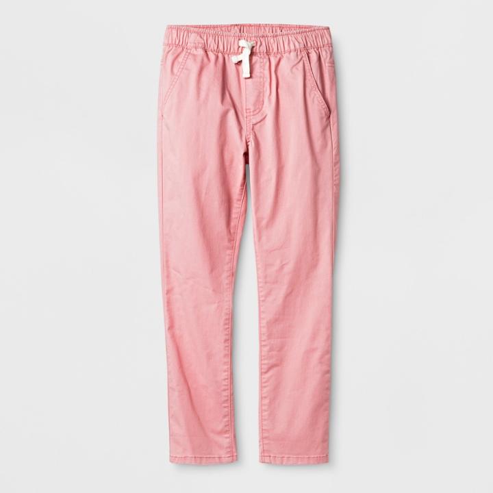 Boys' Chino Pull-on Twill Pants - Cat & Jack Pink