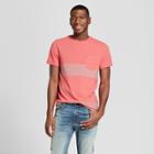 Men's Standard Fit Short Sleeve Color Block T-shirt - Goodfellow & Co Guava Berry