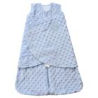 Halo Innovations Halo Sleepsack Swaddle Wrap Plushy Dot Velboa - Blue Newborn