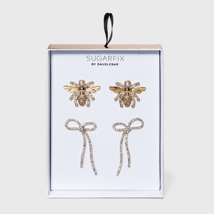 Sugarfix By Baublebar Bow And Bumble Bee Earring Set