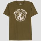 Well Worn Men's Save The Turtles Short Sleeve Graphic T-shirt - Green S, Men's,