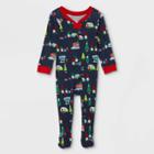 Baby Holiday Gnome Print Matching Family Footed Pajama - Wondershop Navy