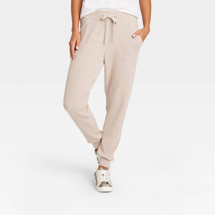 Women's Cozy Jogger Pants - Universal Thread Cream