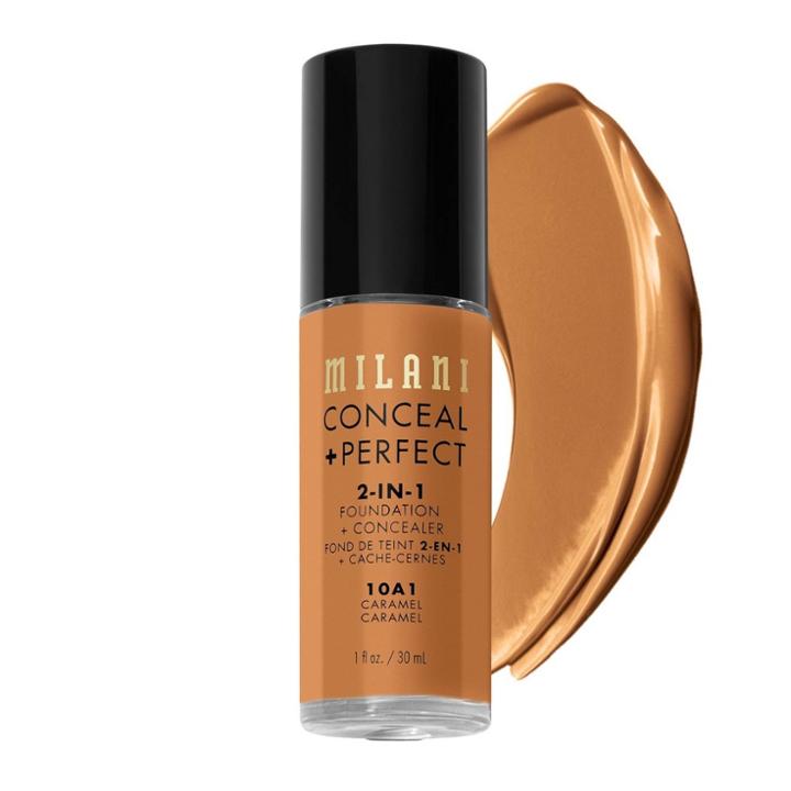 Milani Conceal + Perfect 2-in-1 Foundation + Concealer Cruelty-free Liquid Foundation - Caramel