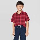 Petiteboys' Short Sleeve Button-down Shirt - Cat & Jack Red