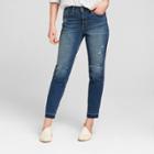 Women's High-rise Released Hem Straight Jeans - Universal Thread Dark Wash