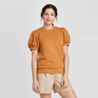 Women's Short Sleeve Sweatshirt - A New Day Rust Xs, Women's, Red