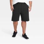 Men's Big & Tall French Terry Shorts - All In Motion Black