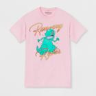 Nickelodeon Men's Short Sleeve Rugrats Crew T-shirt - Pink
