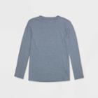 Women's Plus Size Long Sleeve T-shirt - Universal Thread Blue 1x, Women's,
