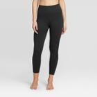 Women's Ribber 7/8 Seamless High-waisted Leggings - Joylab Black