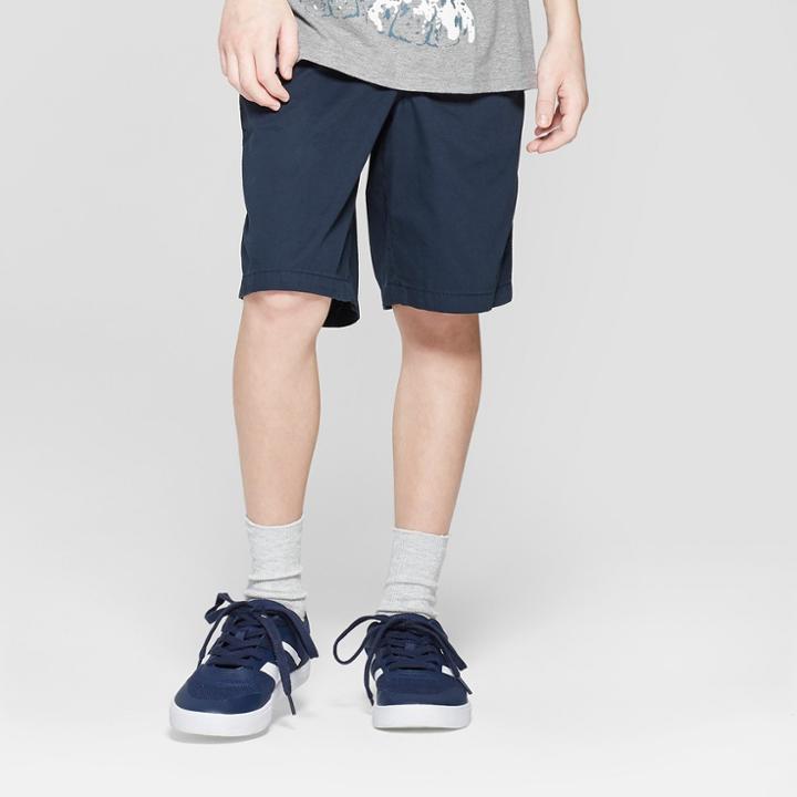 Boys' Pull-on Chino Shorts - Cat & Jack Navy (blue)