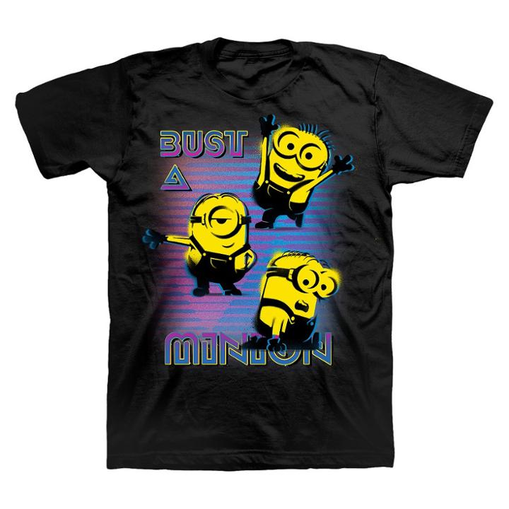Boys' Universal Despicable Me Minions T-shirt - Black