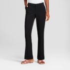 Women's Bootcut Bi-stretch Twill Pants - A New Day Black 12l,