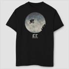 Fifth Sun Boys' E.t. The Extra-terrestrial Flying Silhouette T-shirt - Black