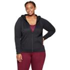 Women's Plus Size Tech Fleece Full Zip Sweatshirt - C9 Champion Black
